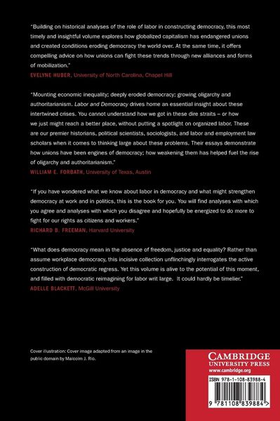 Produktbild: The Cambridge Handbook of Labor and Democracy