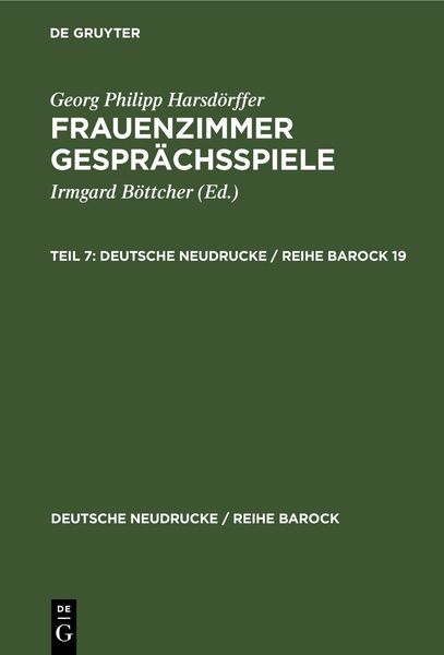 Produktbild: Frauenzimmer Gespr&auml;chsspiele. Teil 7