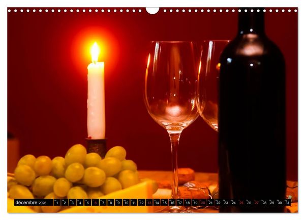 Produktbild: LE VIN (Calendrier mural 2026 DIN A3 vertical), CALVENDO calendrier mensuel