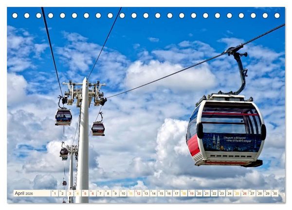 Produktbild: Abenteuer Seilbahn (Tischkalender 2026 DIN A5 quer), CALVENDO Monatskalender
