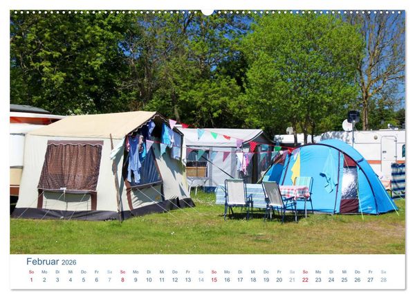 Produktbild: Freiheit auf Reisen 2026. Impressionen vom Camping und Zelten (hochwertiger Premium Wandkalender 2026 DIN A2 quer), Kunstdruck in Hochglanz