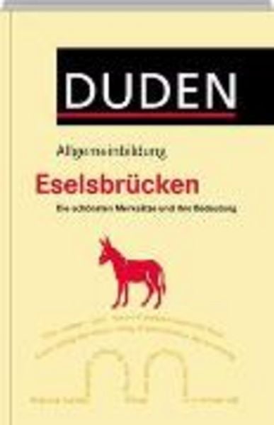 Riedel, W: Duden Allgemeinbildung - Eselsbrücken, Taschenbuch von Wolfgang Riedel, Bibliographisches Institut GmbH