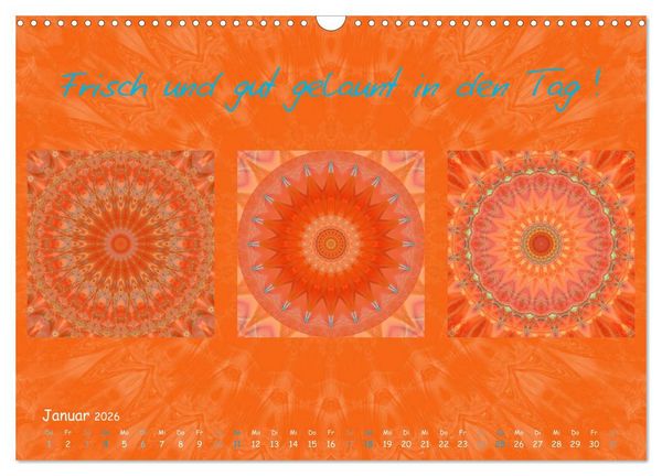 Produktbild: Mandala Trilogien (Wandkalender 2026 DIN A3 quer), CALVENDO Monatskalender