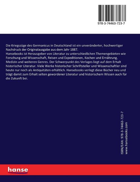 Produktbild: Die Kriegsz&uuml;ge des Germanicus in Deutschland