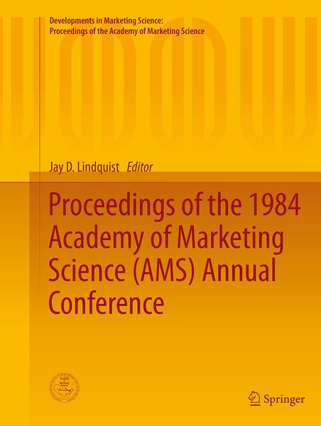 Produktbild: Proceedings of the 1984 Academy of Marketing Science (AMS) Annual Conference