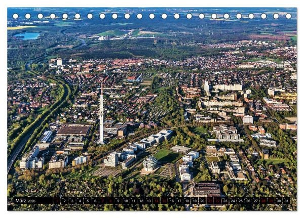 Produktbild: Hannover - Luftige Einblicke (Tischkalender 2026 DIN A5 quer), CALVENDO Monatskalender