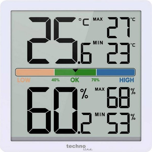 Produktbild: Techno Line Thermo-Hygrostation Thermo-/Hygrometer WS9472
