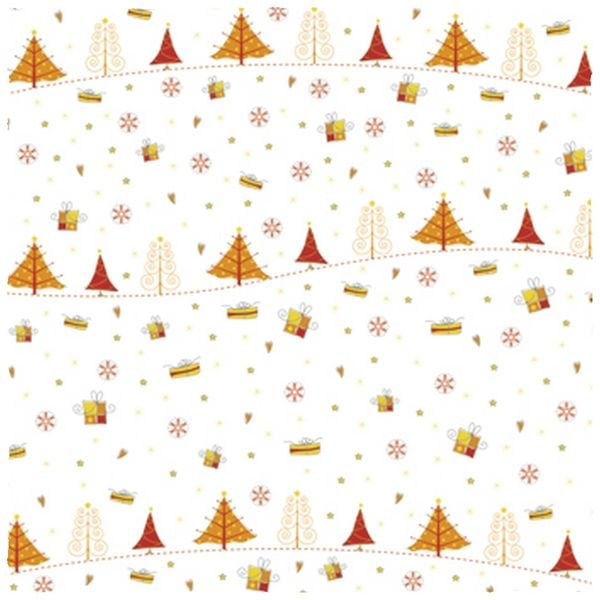 Produktbild: URSUS Faltbl&auml;tter Transparent Cosy Christmas, 15 x 15 cm, 50 Blatt