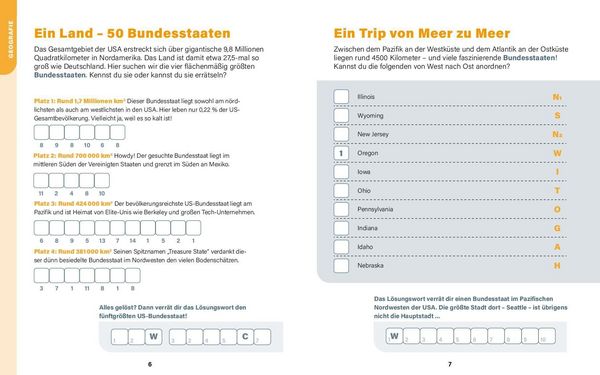 Produktbild: USA I Wissen in R&auml;tseln