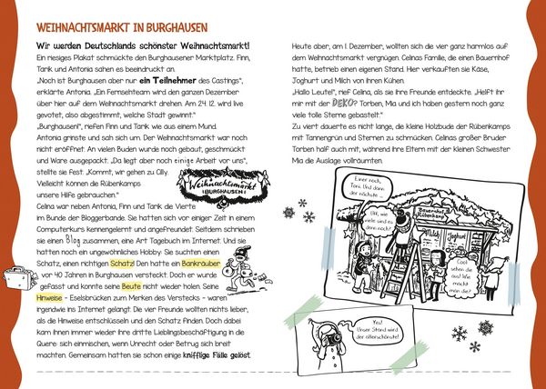 Produktbild: Die Bloggerbande - R&auml;tsel auf dem Weihnachtsmarkt: Adventskalenderbuch