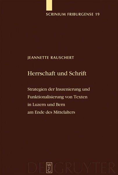 Produktbild: Herrschaft und Schrift