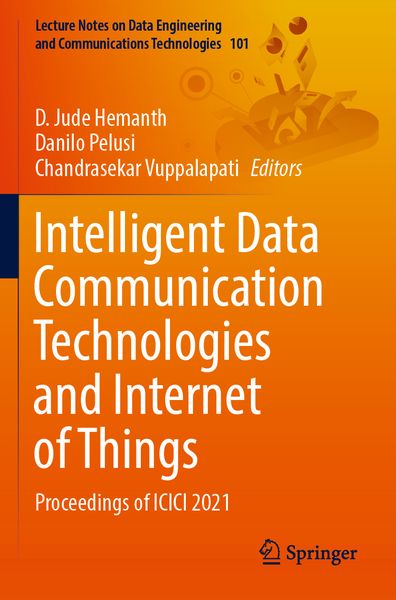 Produktbild: Intelligent Data Communication Technologies and Internet of Things