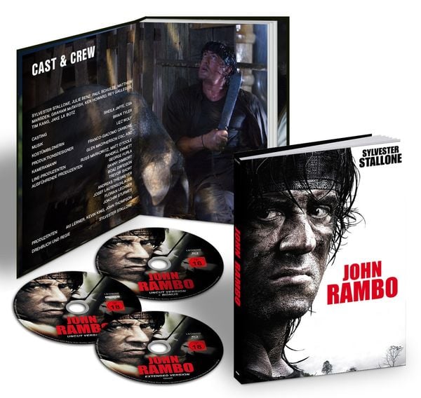 John Rambo 4K (US Kinofassung + Extended Cut) (Limited Mediabook Edition) ( UHD + 2 Blu-ray)