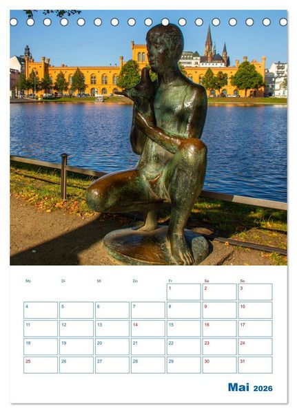 Produktbild: Residenzstadt Schwerin - Mecklenburg-Vorpommern - Terminplaner (Tischkalender 2026 DIN A5 hoch), CALVENDO Monatskalender