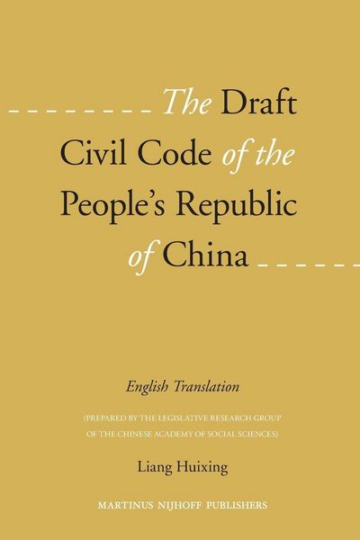 Produktbild: The Draft Civil Code of the People's Republic of China