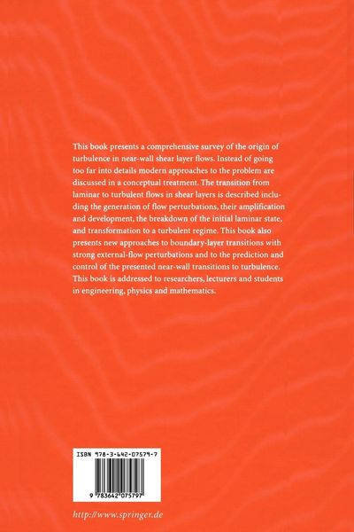 Produktbild: The Origin of Turbulence in Near-Wall Flows