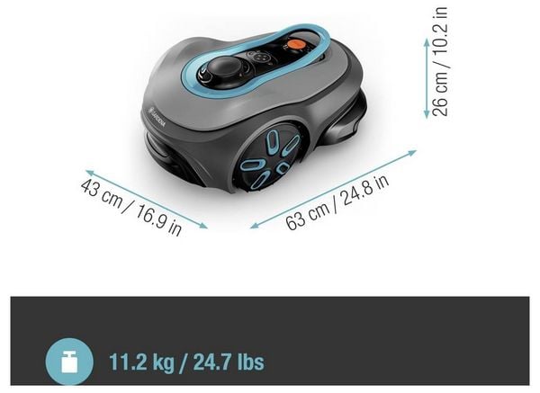 Produktbild: GARDENA 19923-20 smart SILENO free Set, kabellos M&auml;hroboter Geeignet f&uuml;r Fl&auml;che max. 1200 m&sup2;