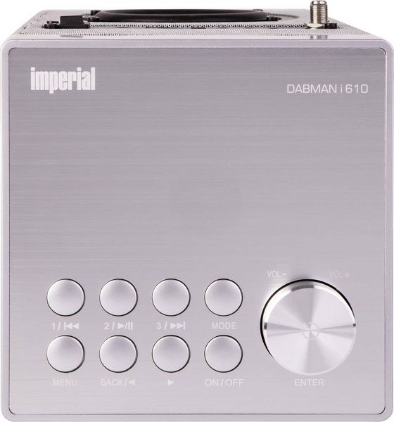 Produktbild: Imperial DABMAN i610 silber Tischradio DAB+, DAB, Internet, UKW Bluetooth&reg;, WLAN DLNA-f&auml;hig Silber