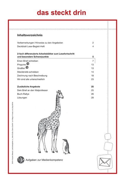 Produktbild: Lekt&uuml;rebegleiter &ndash; kompakt und differenziert: Viele Gr&uuml;&szlig;e, Deine Giraffe