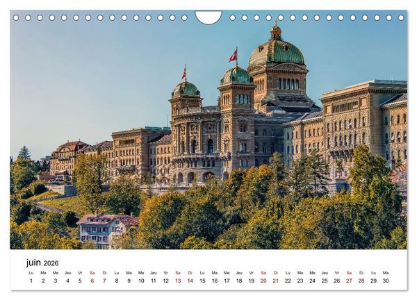 Produktbild: Visite de la Suisse (Calendrier mural 2026 DIN A4 vertical), CALVENDO calendrier mensuel