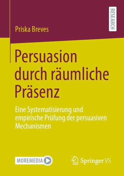 Produktbild: Persuasion durch r&auml;umliche Pr&auml;senz