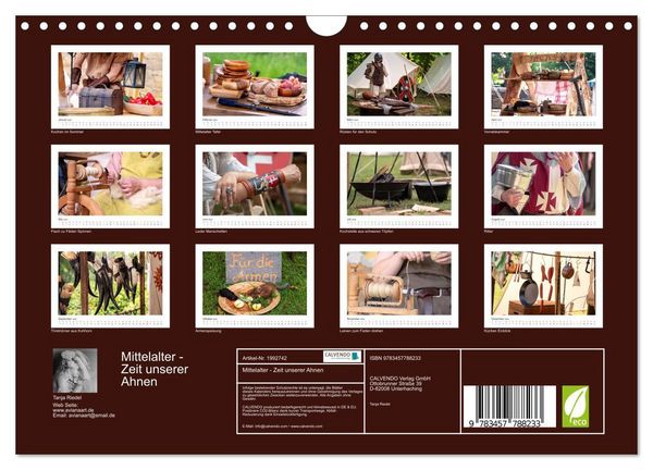 Produktbild: Mittelalter - Zeit unserer Ahnen (Wandkalender 2026 DIN A4 quer), CALVENDO Monatskalender