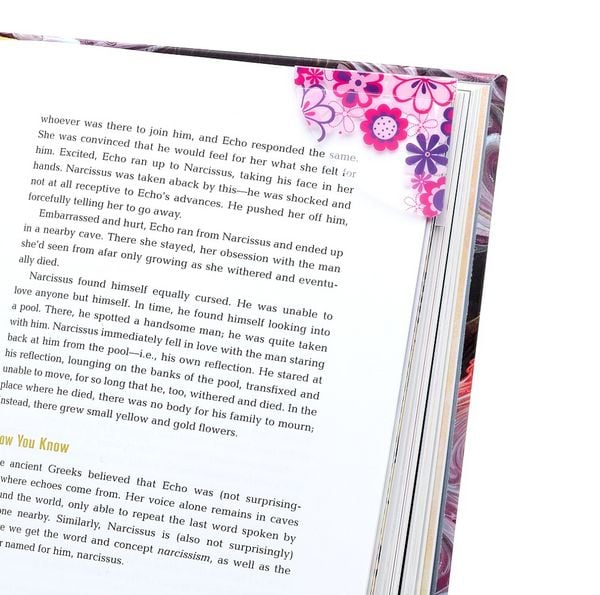 Produktbild: Easymark Pink Flowers - Dein smartes Magnet-Lesezeichen