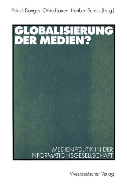 Produktbild: Globalisierung der Medien?