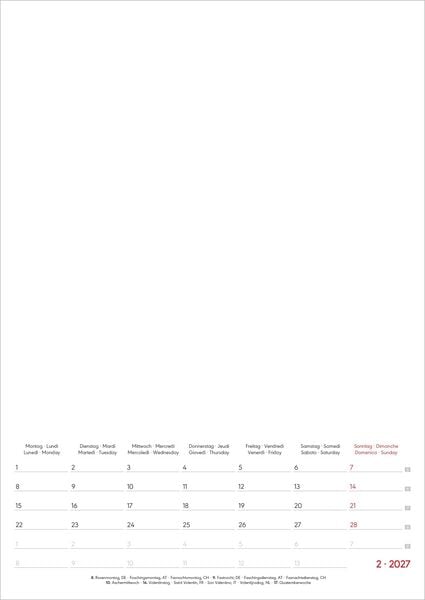 Produktbild: Kreativkalender A4 Notiz 2027
