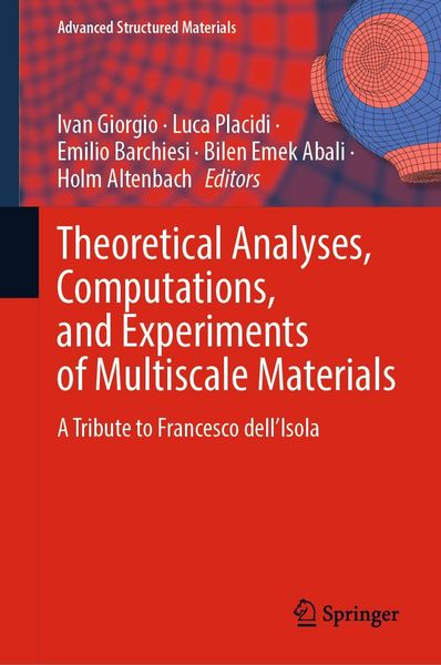 Produktbild: Theoretical Analyses, Computations, and Experiments of Multiscale Materials