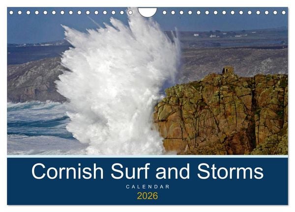 Produktbild: Cornish Surf and Storms (Wall Calendar 2026 DIN A4 landscape), CALVENDO 12 Month Wall Calendar