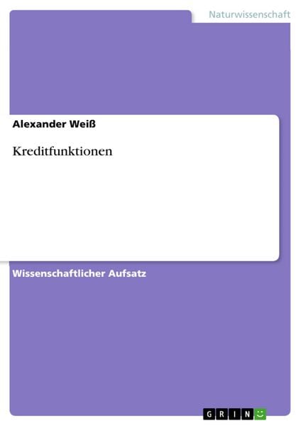 Produktbild: Kreditfunktionen
