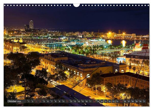 Produktbild: Metropole Barcelona (Wandkalender 2026 DIN A3 quer), CALVENDO Monatskalender