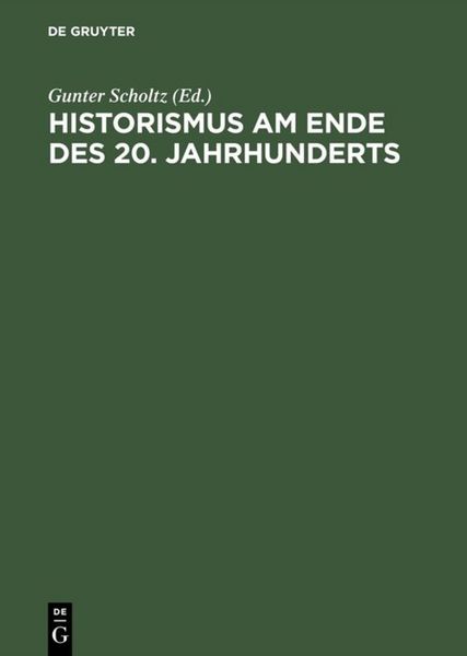 Produktbild: Historismus am Ende des 20. Jahrhunderts