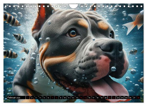 Produktbild: Badespa&szlig; - Hunde unter Wasser (Wandkalender 2026 DIN A4 quer), CALVENDO Monatskalender