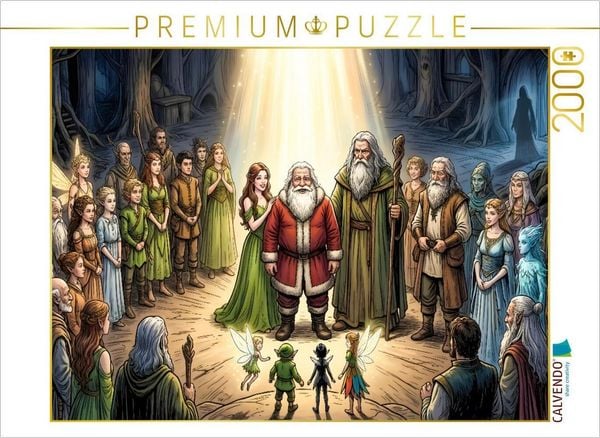 CALVENDO Puzzle Claus empfängt den Mantel der Unsterblichkeit | 2000 Teile Lege-Größe 90 × 67 cm Foto-Puzzle für glückliche Stunden