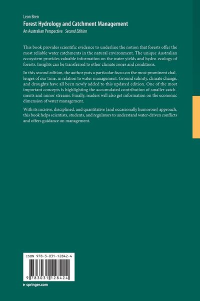 Produktbild: Forest Hydrology and Catchment Management