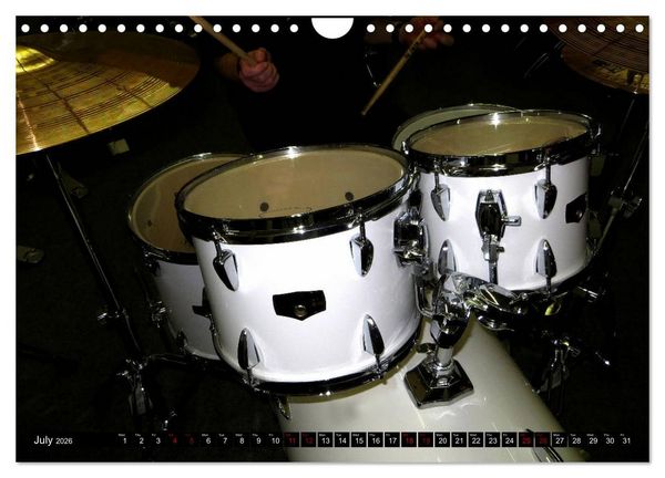 Produktbild: Drums On Stage - Let's Rock (Wall Calendar 2026 DIN A4 landscape), CALVENDO 12 Month Wall Calendar