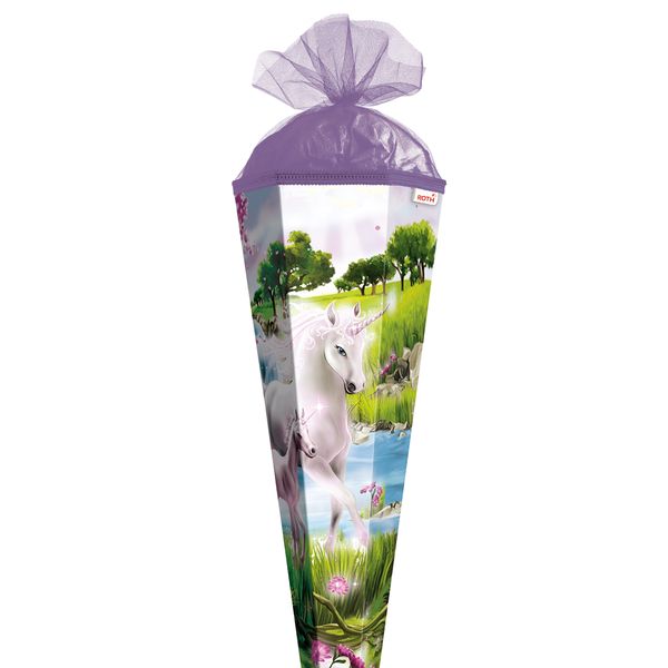 Produktbild: Motiv-Schult&uuml;te 85cm, Einhorn m. Fohlen