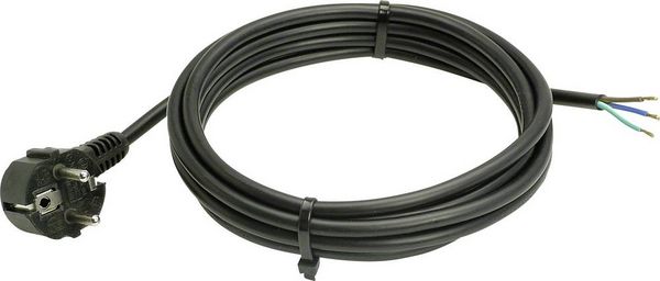Produktbild: AS Schwabe 70802 Strom Anschlusskabel Schwarz 10.00m
