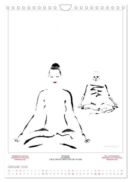 Produktbild: TOTENTANZ HERRENWAHL Haiku Zenga Photo DANCE OF DEATH MEN'S CHOICE (Wandkalender 2026 DIN A4 hoch), CALVENDO Monatskalender