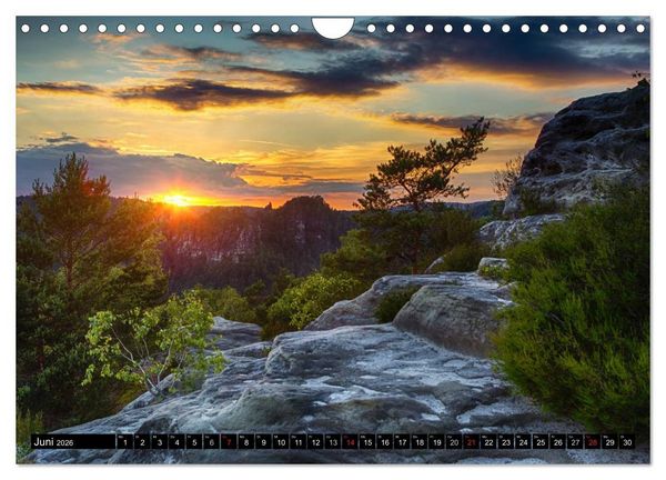 Produktbild: Bilder aus dem Nationalpark S&auml;chsische Schweiz (Wandkalender 2026 DIN A4 quer), CALVENDO Monatskalender