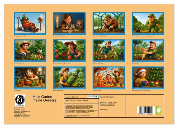 Produktbild: Mein Garten - meine Gesetze (hochwertiger Premium Wandkalender 2026 DIN A2 quer), Kunstdruck in Hochglanz