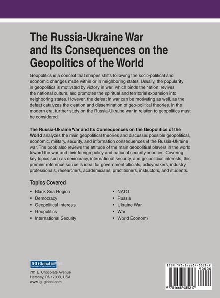 Produktbild: The Russia-Ukraine War and Its Consequences on the Geopolitics of the World