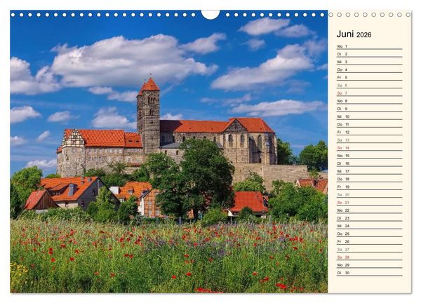 Produktbild: Quedlinburg - Welterbestadt im Harz (Wandkalender 2026 DIN A3 quer), CALVENDO Monatskalender