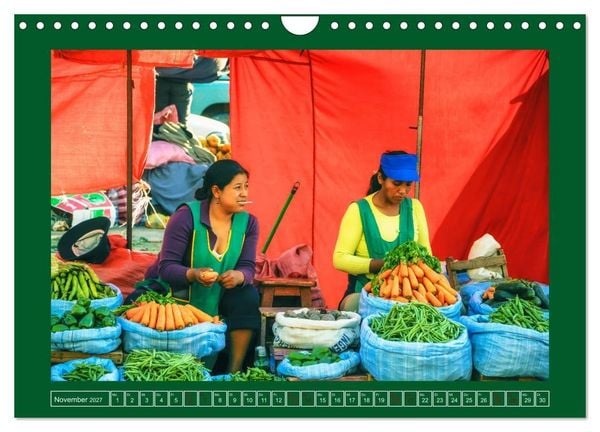 Produktbild: Bolivien - Marktimpressionen (Wandkalender 2027 DIN A4 quer), CALVENDO Monatskalender