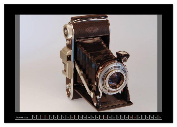 Produktbild: AGFA KAMERA OLDIES Klassische Kameras von 1926 - 1974 (Tischkalender 2026 DIN A5 quer), CALVENDO Monatskalender