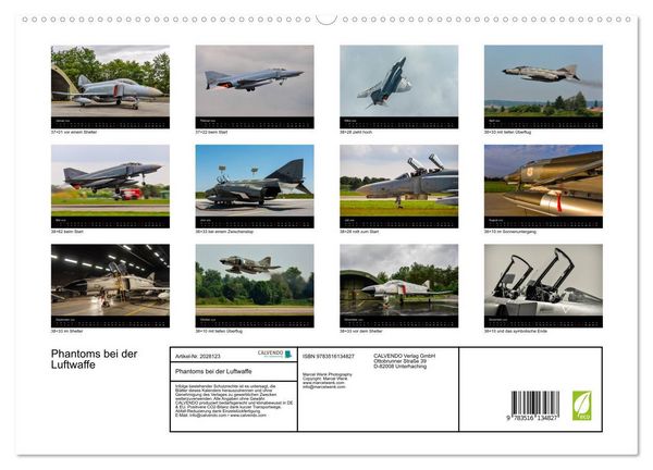 Produktbild: Phantoms bei der Luftwaffe (hochwertiger Premium Wandkalender 2026 DIN A2 quer), Kunstdruck in Hochglanz