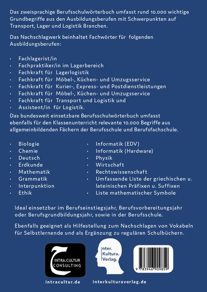 Produktbild: Berufsschulwtb. Transport/Lager/Logistik Dt.-Arab.