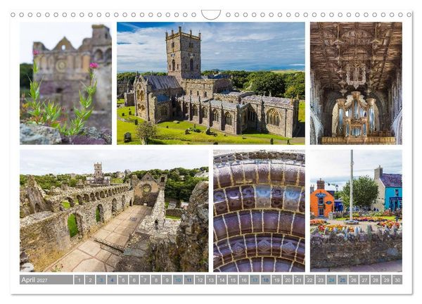 Produktbild: Sehnsucht Wales - Collagen eines Landes (Wandkalender 2027 DIN A3 quer), CALVENDO Monatskalender